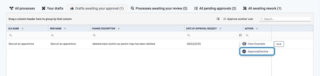 approvedecline draft