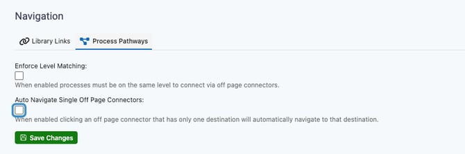 manage process pathways - auto navigate