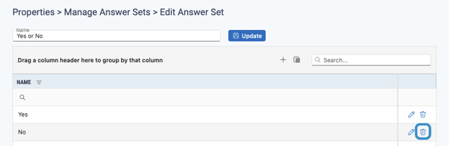 delete answer