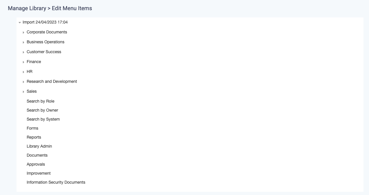 Menu Editor Import