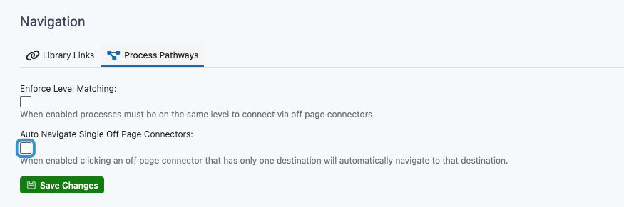 manage process pathways - auto navigate