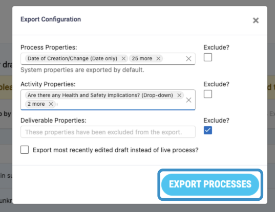 Export Processes