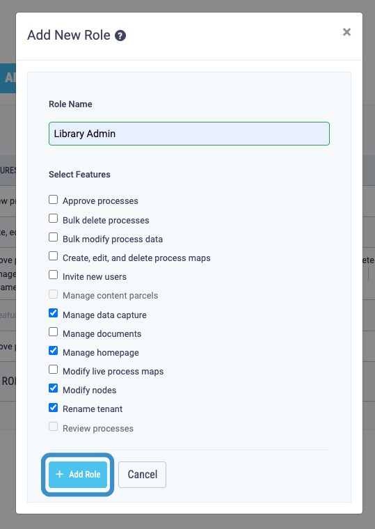 New Library Admin role